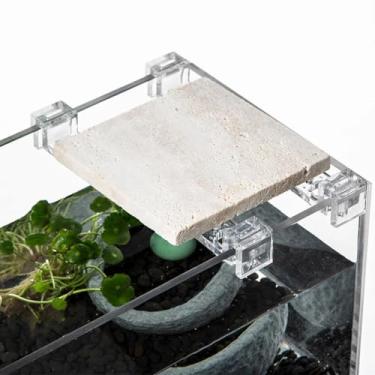 Imagem de 10 peças de suporte de cobertura de aquário - pequeno suporte de acrílico transparente de alta resistência, fixa com segurança tubos de entrada e saída, suporte de parede de vidro resistente para