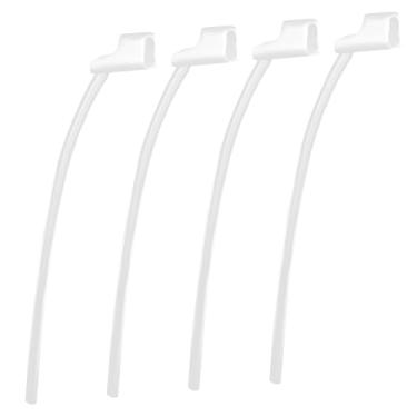 Imagem de 4pcs Fecho Esportivo para Oticon 85dB Aparelhos Auditivos, Substituição Fecho Fixação com Cauda Retenção Segura para Oticon Acessórios e Suprimentos de Aparelhos Auditivos (Transparente)