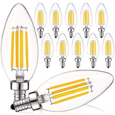 Imagem de Lâmpada LED LUXRITE Vintage Candelabra 5W 550lm 2700K E12 (pacote com 