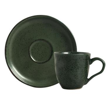 Imagem de Conjunto com 6 Xícaras De Chá Orgânico 170ml com 6 Pires Bio Greenery