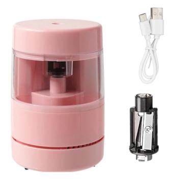 Imagem de Apontador Elétrico Automático 2 em 1 com Função de Sucção Residuo Borracha – Recarregável, Rápido e Seguro | Aponta e Aspira Sem Bagunça, Ideal para Sala de aula, Escritório, Casa (Com Lâmina Extra)