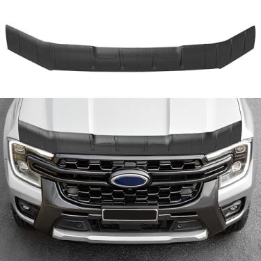 Imagem de TIEZFUL Protetor de capô adequado para Ford Ranger 2024 2025 2026 acessórios defletores de insetos defletor de capô TPE Offroad escudo de insetos de perfil baixo apto para Ford Ranger 2026 2025 2024