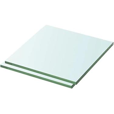 Imagem de Prateleiras De Parede E Prateleiras De Borda 2 Peças Painel De Vidro Transparente 30x30