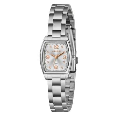 Imagem de Relógio Lince Feminino Ref: Lqmh265l22 S2sx Retangular Prateado