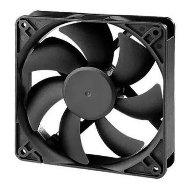 Imagem de Fan Cooler Ventoinha 80mm Black 12V 1200RPM Molex 8cm - Tx