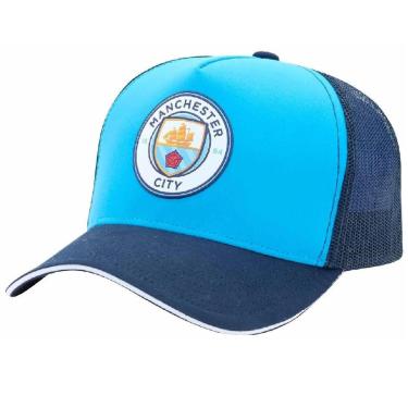 Imagem de Boné Manchester City Aba Curva SuperCap Silk - Azul-Unissex