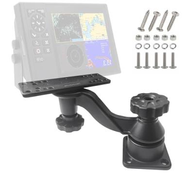 Imagem de Beigaoxu Suporte para localizador de peixes de braço cruzado HB01, usado para consertar localizadores de peixes e plotters de gráficos, compatível com mais dispositivos eletrônicos marítimos como