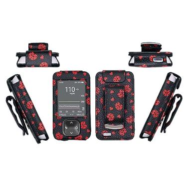Imagem de Coldre estampado premium (com clipe de cinto/cordão) para Dexcom G7 e Dexcom G6 (Ladybug-BK)