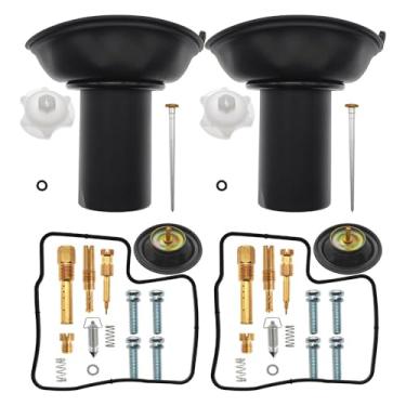 Imagem de 2 kits de reposição de carburador para Honda Shadow VLX 600 1994 1995 1996-2003 Kit de reparo de carburador com diafragma