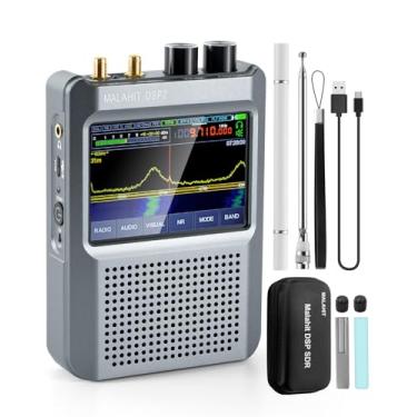 Imagem de GOOZEEZOO Receptor de rádio Malaquite DSP2 SDR versão mais recente 2.3 Receptor de rádio de todas as bandas 10kHz-2GHz AM SSB DSB CW NFM WFM com bateria de 5000 mAh (amplificador embutido)