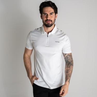 Imagem de Camisa Polo Calvin Klein Liquid Touch Branca-Masculino