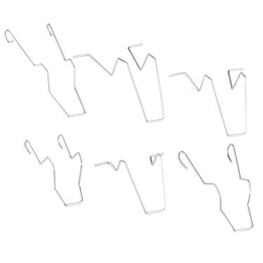 Imagem de Matybobe 6 peças de substituição de kit de grampo de mola de retenção de lâmpada de farol para farol H1 H4 H7