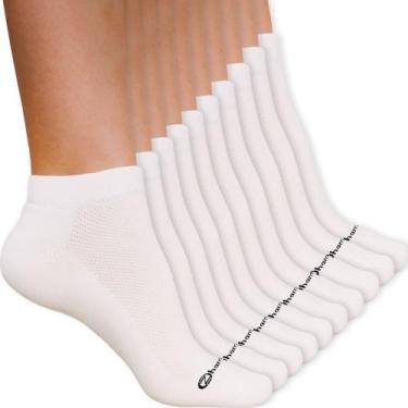 Imagem de Kit 10 Pares Meias Zhamaro Cano Curto Soquete Baixo Algodão Atoalhada 