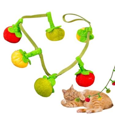 Imagem de Brinquedos para gatos de erva-dos-gatos, boneca de pelúcia | Animais macios companheiros com som enrugado para raças entediadas pequenas, médias grandes, calmantes e calmantes