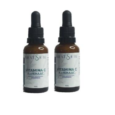 Imagem de Kit 2 Serum Antioxidante Vitamina C, A E Ferúlico Next Skin