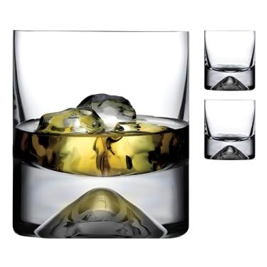 Imagem de NUDE Conjunto de copos de uísque de 59 – 333 g Premium sem chumbo No.9 copos de pedras antiquados para Whisky, Scotch e Bourbon – Base pesada, copos de bar feitos à mão, conjunto de presente de luxo