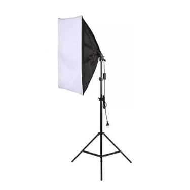 Imagem de Kit Softbox 50x70cm com Tripé para Luz Contínua E27 — Iluminação Profissional para Foto e Vídeo (1PC)