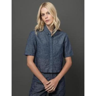 Imagem de Camisa Jeans Feminina Cânhamo Calvin Klein-Feminino