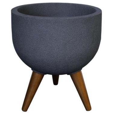 Imagem de Vaso Redondo Decore com 33cm Grafite - JVRDG33 - JAPI