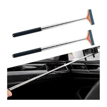 Imagem de BELOMI Rodo de espelho lateral do carro, 2 peças de limpador de espelho retrovisor retrátil de veículo para clima chuvoso e neblina, acessórios de mini ferramentas de limpeza de para-brisa automotiva