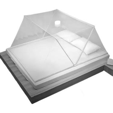 Imagem de Mosquiteiro Para Cama Portátil Tenda Protetora de Mosquito e Pernilongo Dobrável Rede Mosquiteira (Cinza)