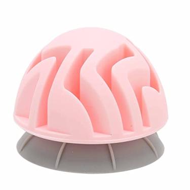 Imagem de Mbeysaq Bola de massagem redonda portátil com sucção para alívio muscular e relaxamento – bola de silicone para alívio de dores no pescoço, ombros e pés