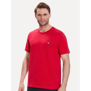Imagem de Camiseta Tommy Hilfiger Masculina Small Monogram Vermelha-Masculino