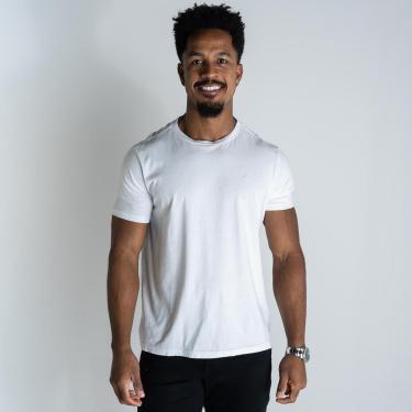 Imagem de Camiseta Ellus Cotton Classic Branca-Masculino