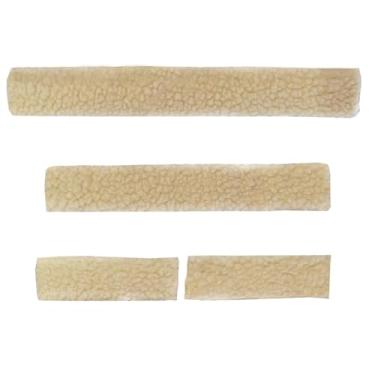 Imagem de Dynwave Conjunto de 4 protetores de focinho para cabresto de cavalo, acolchoados, profissionais e fáceis de instalar. Acessórios para arreios, Damasco