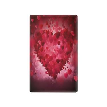 Imagem de Wassud Placa de cobertura de interruptor de luz de coração vermelho, capas de tomadas duplex, placa de parede, decoração de casa, sala de estar, quarto, decoração