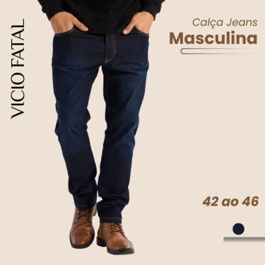 Imagem de Calça Masculina Jeans Básica Tex Denim Reta-Masculino