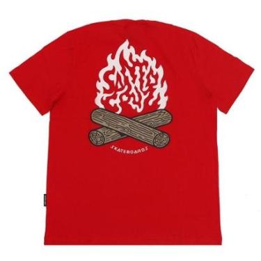 Imagem de Camiseta Santa Cruz Campfire - Vermelho-Masculino