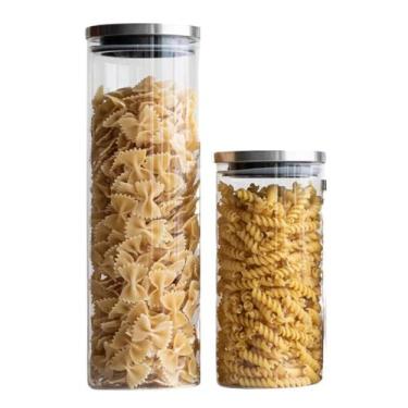 Imagem de Pote de Vidro de Borossilicato com Tampa de Inox - PMG - POVI162 / POV