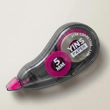 Imagem de Corretivo Fita Não Tóxico Yins Design Ergonômico Vidro Fumê Para Papel