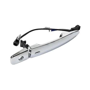 Imagem de Puxadores de maçaneta de porta compatíveis com Nissan Sentra e Leaf, projetados para abertura segura das portas e aprimoramento elegante do exterior do veículo.