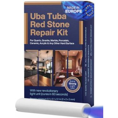Imagem de Kit DIY UBA Tuba & Black Stone Repair (Cor vermelha, preta e clara) - Ideal como kit de reparo de granito, funciona muito bem como kit de reparo de bancada de quartzo, também para kit de reparo de