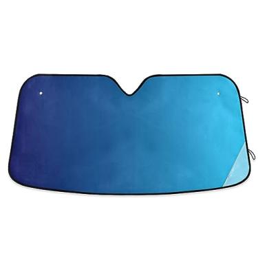 Imagem de Para-sol de carro gradiente azul, persianas de janela de carro, proteção UV de carro, para carro SUV, caminhão