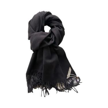 Imagem de Cachecol Longo De Lã Quente Para Mulheres, Xale De Cashmere, Pashmina 