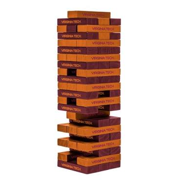 Imagem de Wild Sports NCAA Virginia Tech Hokies empilhadores de mesa 7,6 cm x 2,5 cm x 12,7 cm, cor do time