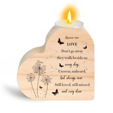 Imagem de Presentes de simpatia para a perda do ente querido - Presentes de lembrança de luto memorial de condolências para mãe, pai, avó, avô, perda do ente querido, aqueles que amamos castiçais em forma de