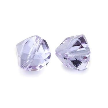 Imagem de 10 peças de contas de vidro polígono 7,5 mm imitação de cristal austríaco polígono facetado faça você mesmo joias fazendo colar pulseira brincos chaveiros DIY artesanato chave de porta carro decoração