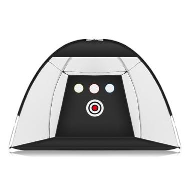 Imagem de Luocute Rede de Treinamento de Balanço de Golfe, Rede Portátil de Prática de Golfe de 10 Pés Com Tapete de Alvo, Fácil de Configurar Rede de Rebatidas de para Condução No (Conjunto de 3 metros)