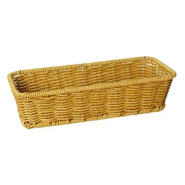 Imagem de WeiLaiKeQi Cesta de vime para frutas, organizador de, suporte para frutas e vegetais, ideal para despensa, dormitório, banheiro, restaurante e, S