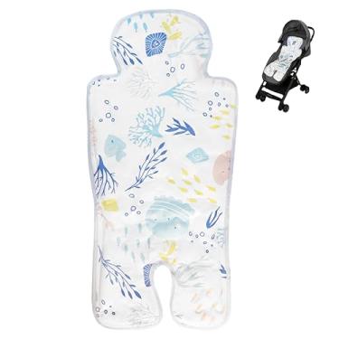 Imagem de LNQ LUNIQI Almofada térmica de verão em gel para assento de carro para carrinho de bebê, cadeira de gelo, multifuncional, almofada de resfriamento para carrinho, cadeira de jantar de bebê, assento de