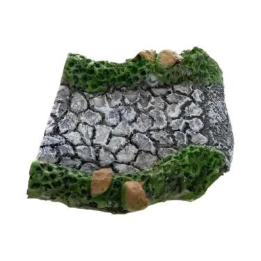 Imagem de Modelo De Caminho De Pedra Miniatura Curvado Para Cenário De Jardim De