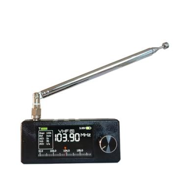 Imagem de Mini rádio Si4732 atualizado com tela colorida, receptor de rádio portátil AM FM de bolso, rádios transistor USB LSB, antena telescópica e loop, fones de ouvido com amplificador de fone de ouvido