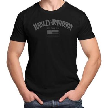 Imagem de Camiseta Camisa Blusa Masculina Feminina 100% Algodão Harley Davidson 