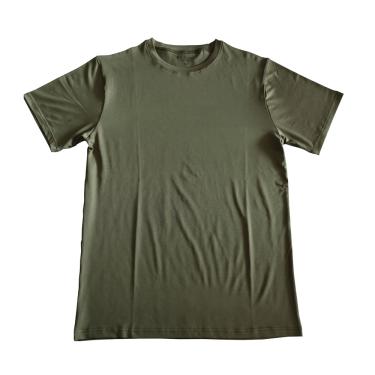 Imagem de CAMISETA BÁSICA FITNESS VERDE MILITAR P - TECIDO: 95% POLIÉSTER 5%ELASTANO - BASIC+