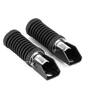 Imagem de Generic Pedaleiras Traseiras para Motocicleta Gn 125, Borracha Durável de Alta Aderência para Condução Segura, para Motociclistas, Material Preto