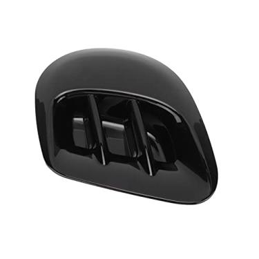 Imagem de Naroote Fibra de Carbono Traseiro Fender Saída Lateral Guarnição Elegante e Colorfast Apto para Smart Fortwo 453 2015-2021 para Estilo Exterior do Carro (Preto brilhante)